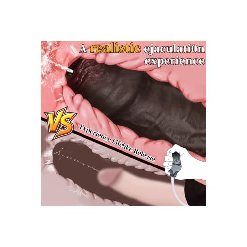 Large Black Realistic Ejaculating BBC Dildo Squirting Toy - Image 3