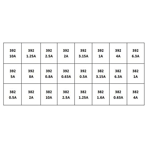 Xusywdm 240 StüCke 382 392 24 Wert Schmelzsicherung Zylinder Sicherung LCD TV Netzteil PCB Sicherung Satz