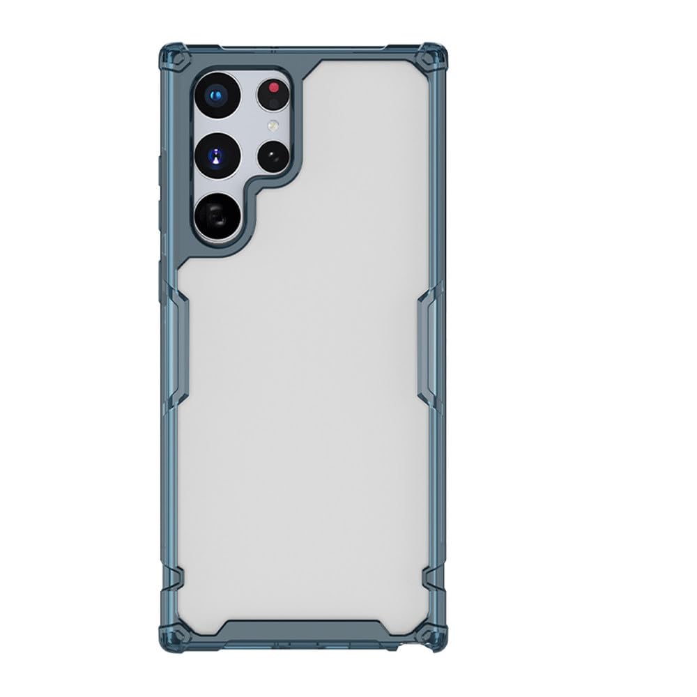 Coque Samsung S23 TPU transparent bleu antichoc discret - 8