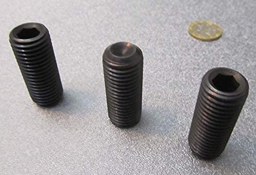 Alloy Steel Cup Point Set Screws M16 x 2 mm x 40 mm Length 5 pcs