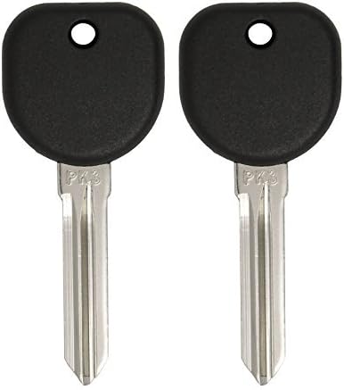 Keyless2GoNew Uncut Replacement PK3 Transponder Ignition Car Key B107 PT04 (2 Pack)