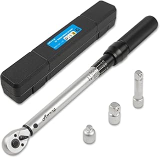 Awang Torque Wrench 3/8", 20-140 Nm Bicycle Car Motorcycle Torque Wrench Set, ± 3% Accuracy, 72 Teeth