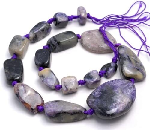 43X34-12X8MM CHAORITE - Cuentas sueltas graduadas con piedras preciosas de 15.5 pulgadas