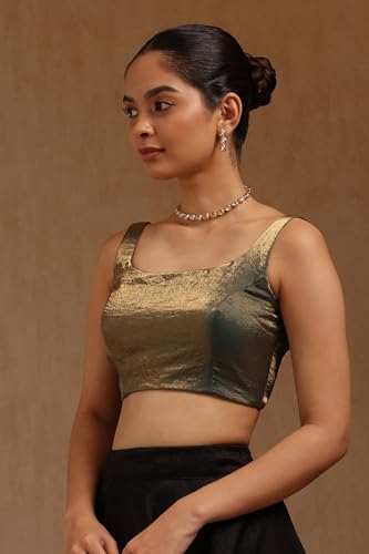 Image of Soch Women's Glass Tissue Sleeveless Blouse