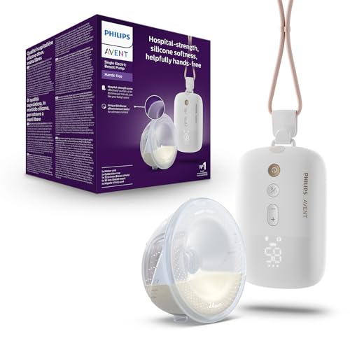 Philips Avent Extractor de leche eléctrico manos libres sencillo, motor de calidad hospitalaria, imita el ritmo de succión...