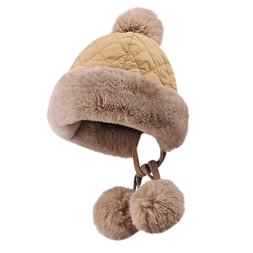 Gorro Peruano, Gorro De Orejas, Gorro De Invierno Con Pompón, Gorro De Invierno Cálido Con Protección De Orejas, Gorro De Nieve Con Pompón Y Elegante Protección Auditiva Para Actividades De Pl, caqui