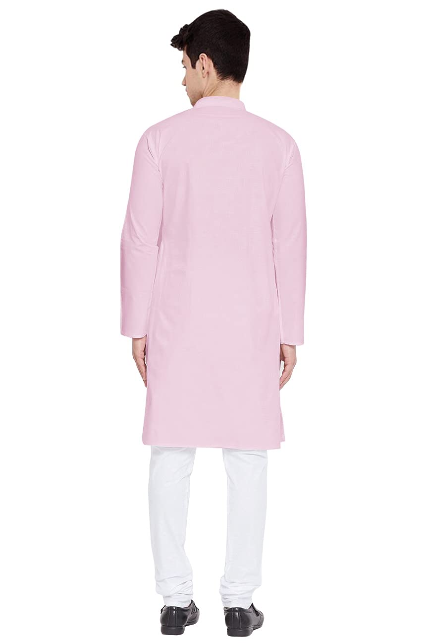 Trustous Mens Straight Kurta Pyjama Set Combo in 100% Cotton with 15 Colour Option and Size are XS to 3XL for (Birthday,Wedding, Ceremony, Casual, Engagement) 1