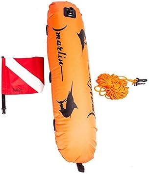 Marlin Dive Spearfishing Torpedo Buoy Float with Dive Flag
