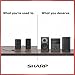 Sharp XL-BH250 Sharp 5-Disc Micro Shelf Executive Speaker System with Bluetooth, USB Port for MP3 Playback, AM/FM, Audio in for Digital Players