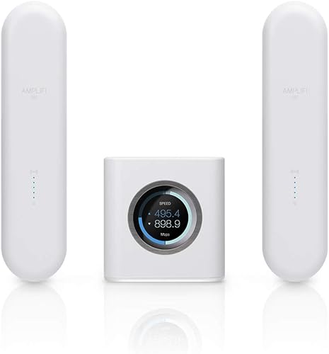 AmpliFi Sistema WiFi HD de Ubiquiti Labs, cobertura de Internet inalámbrica para todo el hogar, enrutador WiFi HD, 2 puntos de malla, 4 Gigabit