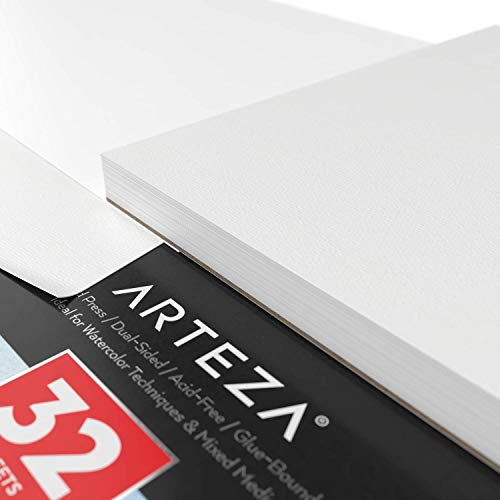 Arteza Real Brush Pens And Expert Watercolor Pads Bundle, Drawing Art Supplies For Artist, Hobby Painters & Beginners #TOP6