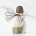 Willow Tree Angel of Caring, Always There, Listening with a Willing Ear and an Open Heart, Expressing Appreciation for Teachers, Volunteers, Caregivers, Nurses, Friends, Sculpted Hand-Painted Figure