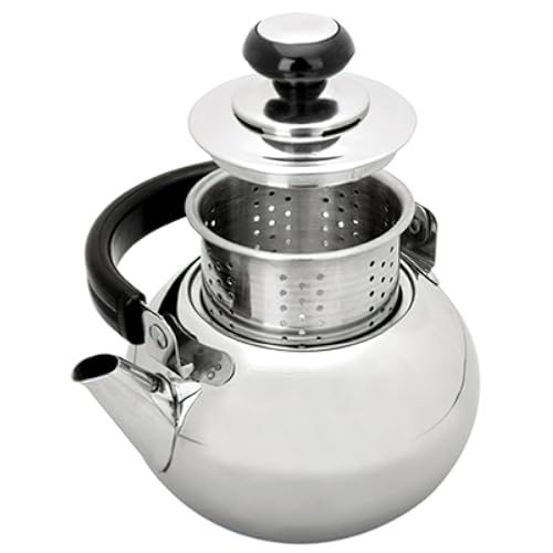 IBILI Teiera Pava con filtro Prisma, 0,8 litri, acciaio inox