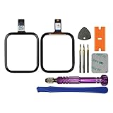  SWARK Kit de réparation de vitre avant de rechange avec connecteur compatible avec Apple Watch Series 5 44 mm et SE 44 mm (sans écran LCD) avec kit de réparation