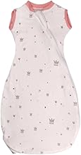 Mamas Gift Baby Sleeping Bag 0-6 Months - Ultra Soft Fleece Sleep Sack with Legs - Breathable & Cozy Infant Sleeveless Wear for Easy Movement (Crown Pattern)