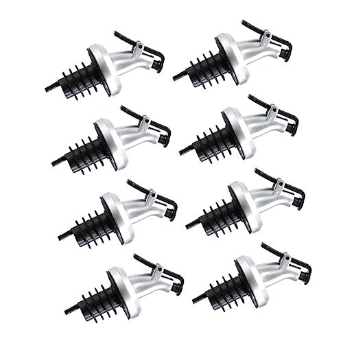 OKUMEYR 1set Sauce Pour Spouts for Bottles Multi Function Bottle Dispensers Easy Control Nozzle for Soy Sauce Vinegar Cooking Wine for Daily Use 8pcs