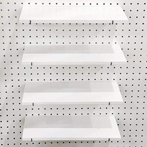 Menecor, Pegboard Shelves with Steel Pegboard Brackets Pegboard Accessories Organizer Pegboard Hooks for Home,Garage,Nursery