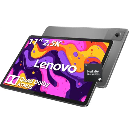 Image of Lenovo 11 inch Android 15 Tablet, 2.5K 90Hz IPS, 4GB RAM 384GB Storage(UFS+SD)