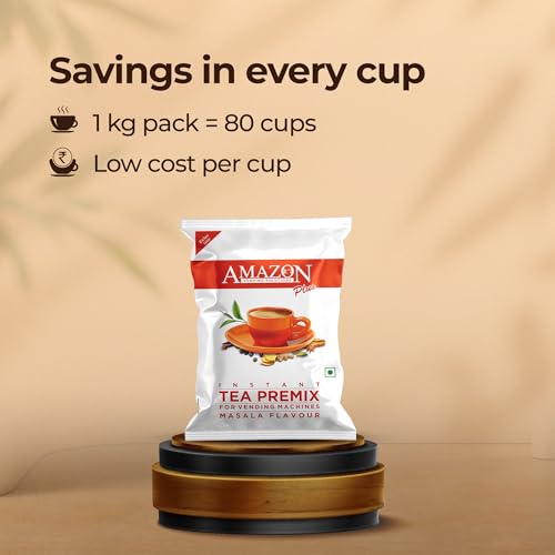 Image of Amazon 3 in 1 Instant Tea Premix Masala Plus 1 Kg Pack for Vending Machine