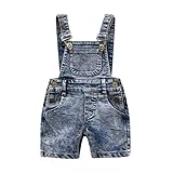 Generic JERFER Overall Sommer Kinder Kleinkind Kind ärmellose Hosenträger Denim Hosen Kleidung