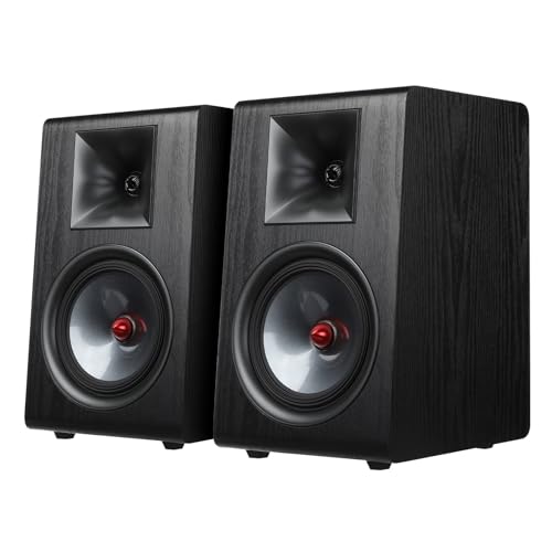 Image of AIYIMA P600 6.5 inch Bookshelf Speakers for Desktop, 6 Tilted Design & Carbon Fiber Woofer & Horn Silk Tweeter, 30Hz-20kHz 2-Way Passive Speaker for Home Audio Stereo Amplifier