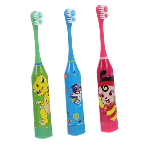 SOIMISS Elektrische Schallzahnbürste Für Junge Mädchen Akustische Vibrationstechnologie Tragbare Mini-zahnbürste Cartoon-muster Klares Und Sicheres Design