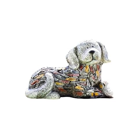 Garden Mile Dog Statue with Grass Effect Cover