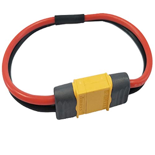 Adaptador conector XT60H macho a hembra con cable 30cm miniatura 3
