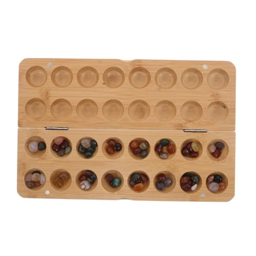 Jeu de Mancala pour stratégie et puzzle avec billes en verre et perles