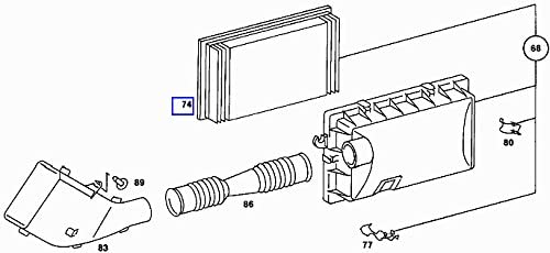 Mercedes OM601 Engine Air Cleaner Filter A6010940404 - Image 3