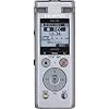 OM SYSTEM OLYMPUS مسجل صوت DM-720 مع 4 GB، فتحة Micro SD، شحن USB، اتصال PC الاتجاه، وضع النسخ، فضي