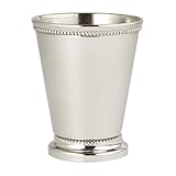 Elegance Small Beaded Mint Julep Cup - 6 oz. - 3 1/2'