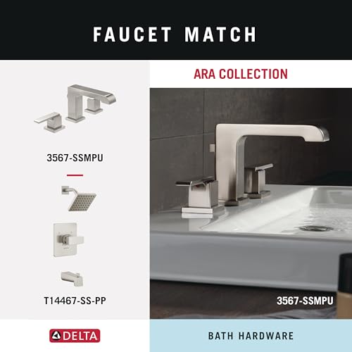 Image of Delta Hand Towel Holder | Square Stainless Steel Ring for Hanging Towels in Kitchen, Bathroom | Ara Accessories