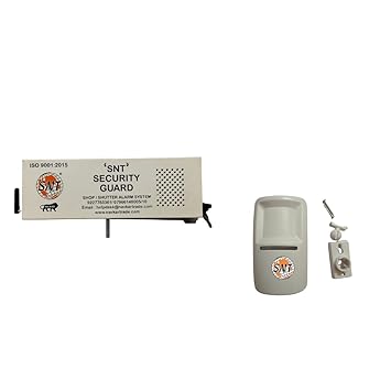 SNT Shutter Siren with Motion Sensor Security GSM(Call, Siren, SMS) 5 User Alarm System | Burglar Alarm System| Anti- Theft Device for Office, Shop, Warehouse Garages