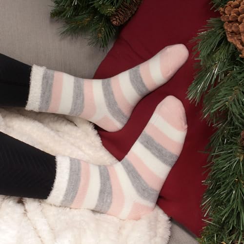 Image of BambooMN Women's Double Layer Thick Cabin Winter Socks - 3 Pairs