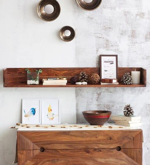 GOKUL ART - 40 inch Floating Shelf for Wall Natural Walnut Wood Wall Shelves Picture Ledge Display Shelf Hanging Wall Bookshelf for Living Room Bedroom Kitchen Office Home Decor (Natural, 100cm)-picture-55