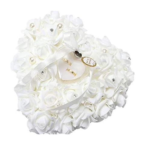 Cojín de Anillo de Boda en Forma de Corazón SOULONG Cover