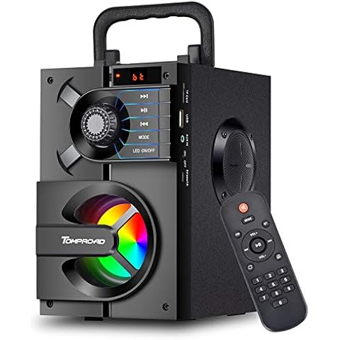 TOMPROAD Altavoz Bluetooth con Luces LED Cover