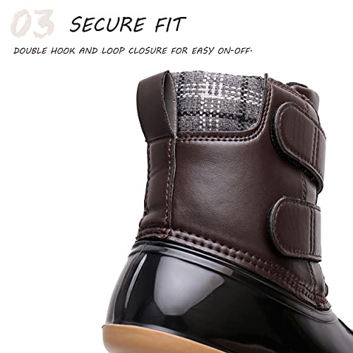 Kids Boys Girls Snow Boots Waterproof Insulated Warm Outdoor Winter Boots(Toddler/Little Kid)4