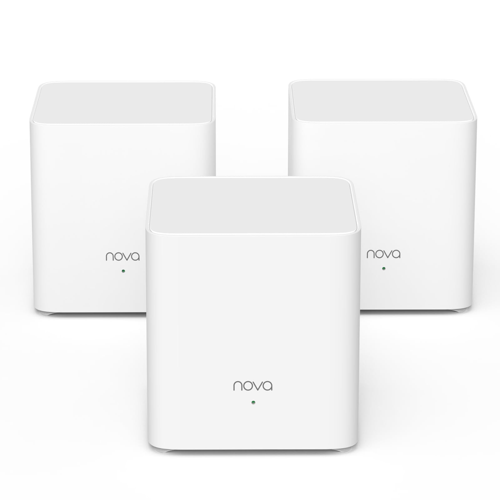 Tenda Nova Mesh MX3 (3 Packs) - Système WiFi 6 Mesh AX1500, Routeur Mesh Wi-Fi Double Bande, Couverture de 270㎡, Installation Facile, Contrôle Parental