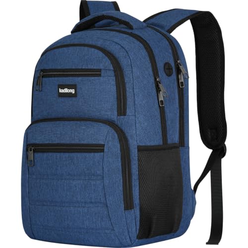 kadilong School Backpacks for Teen Boys 17.3 Inch,Bookbag Back Pack for Men Schooler with USB Charging Port,Morrales Knapsack for Business College High School