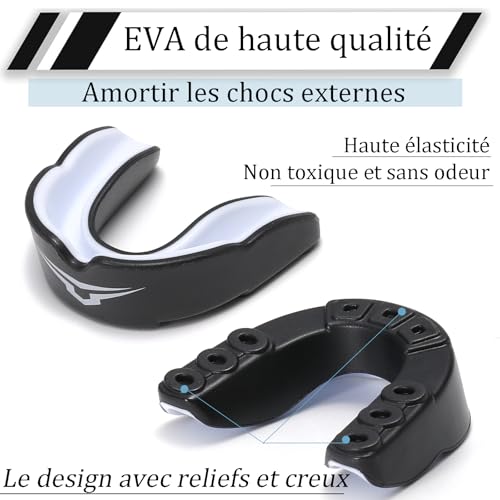 Jiaanle Zahnschutz für Kinder 11-16 Jahre（2er Pack） - Sport Mundschutz für Hockey, Kickbox, Rugby, Football, Boxen - Starker Schutz, CE