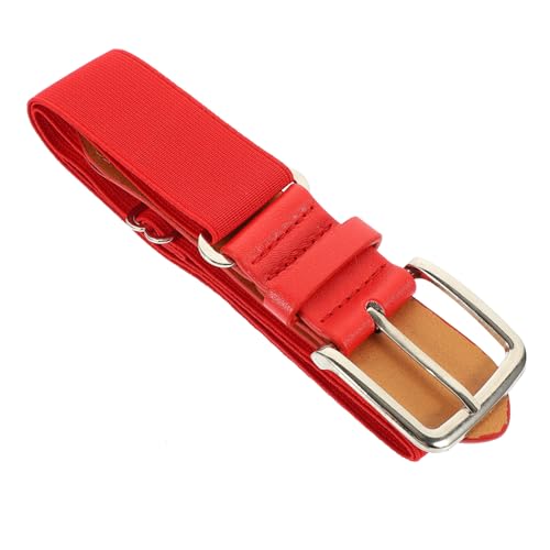 ROMISBABA - ROMISBABA Ceinture Élastique Baseball Rouge Ajustable pour Hommes et Femmes Ceinture Sport pour Baseball Softball et Football Adaptée à Chaque Âge et Niveau