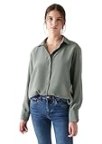 Mavi Damen Blusen Regular Shirt Bluse Lux Touch