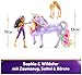 Unicorn Academy - Sophia und Licht-Magie Wildstar Set, ca. 12 cm Originalfiguren zur Netflix Serie, mit Mähne, Schweif sowie magischer Leuchtfunktion und Regenbogensternen, ab 4 Jahren