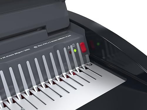 gbc binding machine cb25e combbind electric punch and bind machine punches 25 sheets binds 500 sheets wsm200027