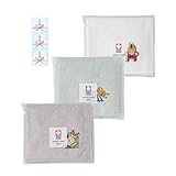 [ asoboze ] ハンドタオル 今治タオル 3枚セット お年賀 干支刺繍 お配り 個包装 シール付き 中厚 22×22cm 綿100% 日本製 タオルハンカチ moffin モフィン アソ (3枚セット・刺繍アソート) cy-mf319-h3-a-etoas-ong