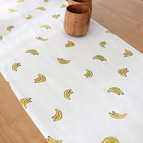 Chemin de table de mariage en coton pour décoration de table bohème chic jaune - 4