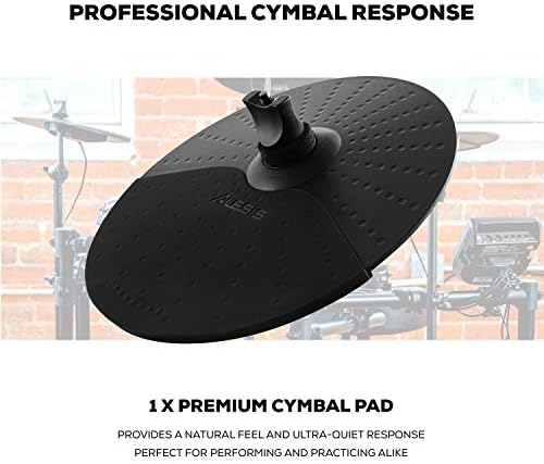 Alesis Drums Nitro Mesh Expansion Pack - Drum Set Expansion for the Nitro Mesh Electric Drum Kit with a Dual Zone Mesh Drum Pad and 10-inch Cymbal