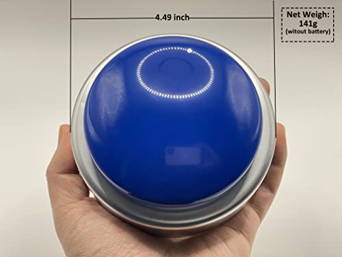 Bejamy Talking Button Alarm Clock For The Blind, Talking Clock For Low Vision, Visual Impairment, Gift Clock For Mother,Father,Seniors,Elderly,Blind People (Silver&Blue) #TOP4
